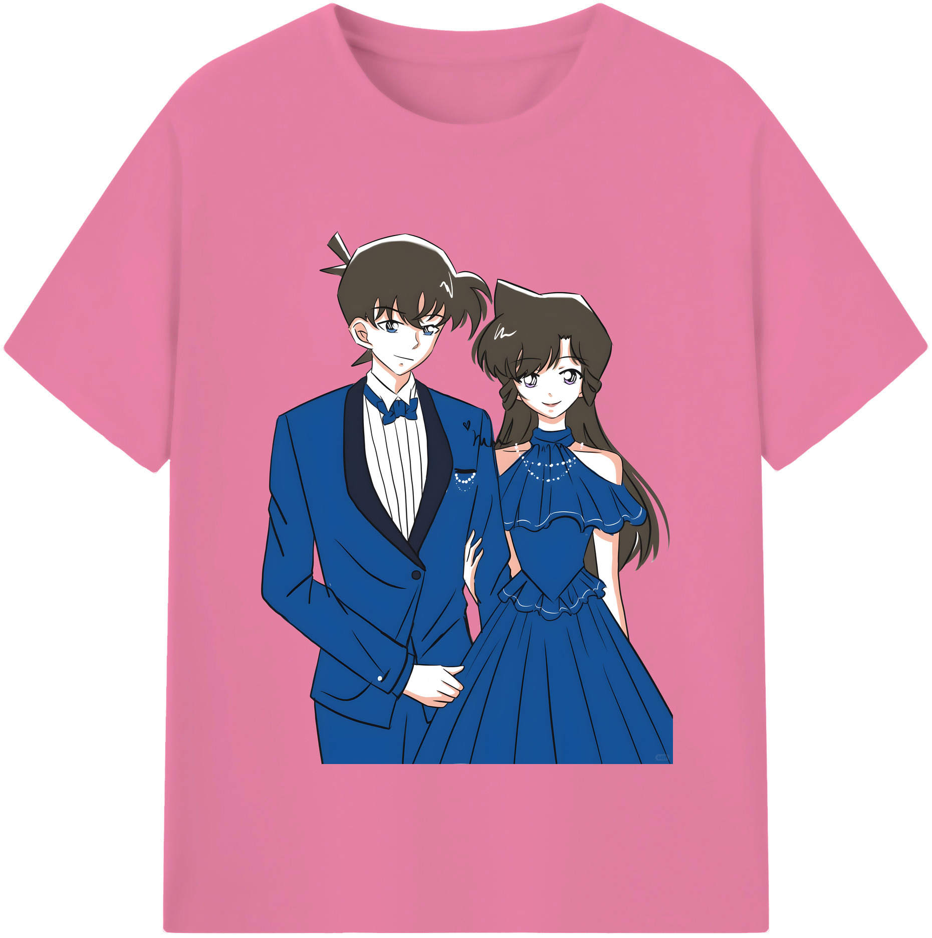 （画像用） 名探偵コナン 江戸川 コナン Detective Conan Conan Edogawa 綿100％半袖Tシャツ（フロントプリント）